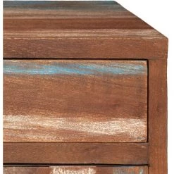 VidaXL Buffet Bois Massif Vintage 145 X 40 X 75 Cm - Brun -Buffet et enfilade Soldes 10259824 5