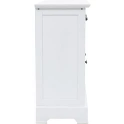 VidaXL Buffet Avec 3 Portes MDF Et Bois De Pin 105 X 35 X 77,5 Cm - Blanc -Buffet et enfilade Soldes 10259887 3