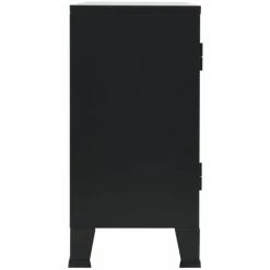 VidaXL Buffet Métal De Style Industriel 120 X 35 X 70 Cm Noir - Noir -Buffet et enfilade Soldes 10259969 5