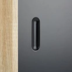 Relaxdays Commode Retro Design En Bois Et Métal Années 60 Sideboard Meuble Rangement Scandinave HxlxP: 70 X 80 X 40 Cm, Noir Blanc 9 Relaxdays Commode Retro Design En Bois Et Métal Années 60 Sideboard Meuble Rangement Scandinave HxlxP: 70 X 80 X 40 Cm, Noir Blanc -Buffet et enfilade Soldes 10366878 5