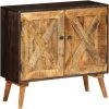 VidaXL Buffet Bois Massif De Manguier 85 X 30 X 75 Cm - Brun