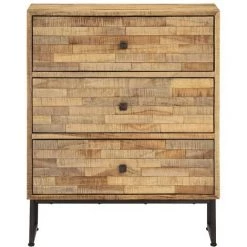 VidaXL Ensemble De Buffet 2 Pcs Bois De Teck Recyclé - Brun -Buffet et enfilade Soldes 11509752 3