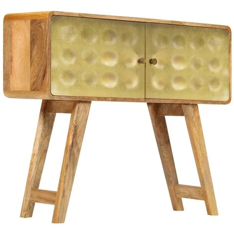 Buffet Bois De Manguier Massif 90 X 30 X 77 Cm VidaXL 2 Buffet Bois De Manguier Massif 90 X 30 X 77 Cm VidaXL – Image 2