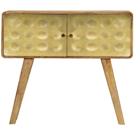 Buffet Bois De Manguier Massif 90 X 30 X 77 Cm VidaXL 3 Buffet Bois De Manguier Massif 90 X 30 X 77 Cm VidaXL – Image 3