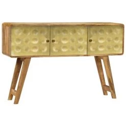 Buffet Bois De Manguier Massif 120x30x80 Cm VidaXL