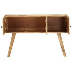 Buffet Bois De Manguier Massif 120x30x80 Cm VidaXL -Buffet et enfilade Soldes 11647820 4