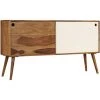 VidaXL Buffet Bois De Sesham Massif 118 X 30 X 66 Cm - Brun