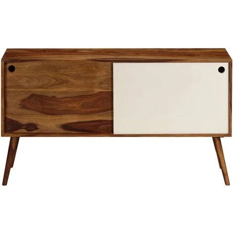 VidaXL Buffet Bois De Sesham Massif 118 X 30 X 66 Cm - Brun 2 VidaXL Buffet Bois De Sesham Massif 118 X 30 X 66 Cm - Brun – Image 2