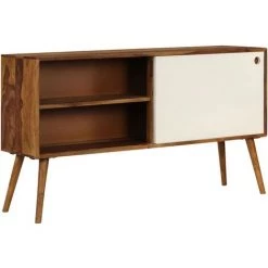 VidaXL Buffet Bois De Sesham Massif 118 X 30 X 66 Cm - Brun 8 VidaXL Buffet Bois De Sesham Massif 118 X 30 X 66 Cm - Brun -Buffet et enfilade Soldes 11741658 4