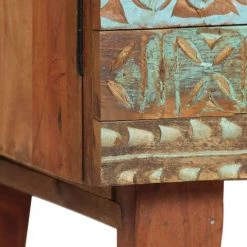 VidaXL Buffet Bois De Récupération Solide 140 X 40 X 80 Cm - Multicolore -Buffet et enfilade Soldes 11741687 4