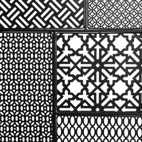 Buffet à 2 Portes Arabesque En Métal Coloris Noir - 80 X 40 X 91 Cm -PEGANE- 3 Buffet à 2 Portes Arabesque En Métal Coloris Noir - 80 X 40 X 91 Cm -PEGANE- – Image 3