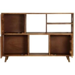 VidaXL Buffet 118 X 35 X 70 Cm Bois Solide De Sesham - Brun -Buffet et enfilade Soldes 12222111 4