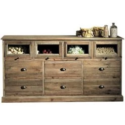 Vieille Commode En Pin Cm 168x48x88 Guarnieri Liquirizia - Pino