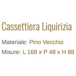 Vieille Commode En Pin Cm 168x48x88 Guarnieri Liquirizia - Pino 9 Vieille Commode En Pin Cm 168x48x88 Guarnieri Liquirizia - Pino -Buffet et enfilade Soldes 12271209 5