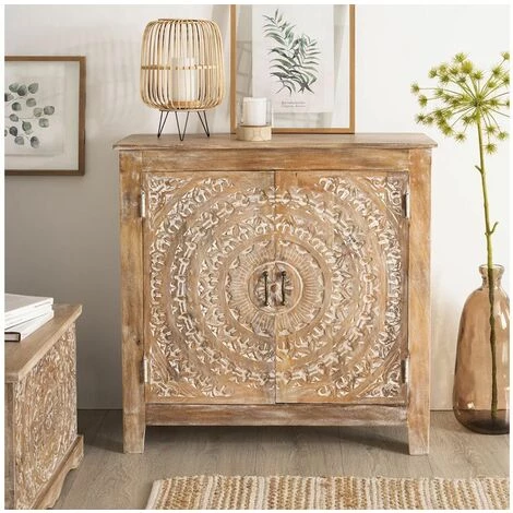 Buffet Shirel Allure Ethnique - Atmosphera - Bois 2 Buffet Shirel Allure Ethnique - Atmosphera - Bois – Image 2