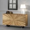 Buffet Mural Avec 3 Portes Incrustées Cm 160x50x70 Guarnieri Cardo - Legno