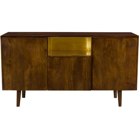 RENDEZ VOUS DéCO Buffet Taiko 3 Portes - Marron 1 RENDEZ VOUS DéCO Buffet Taiko 3 Portes - Marron