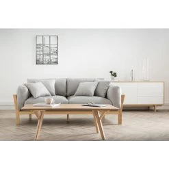 MILIBOO Buffet Scandinave Bois Et Blanc L195cm SID - Bois Clair / Blanc -Buffet et enfilade Soldes 13151589 5