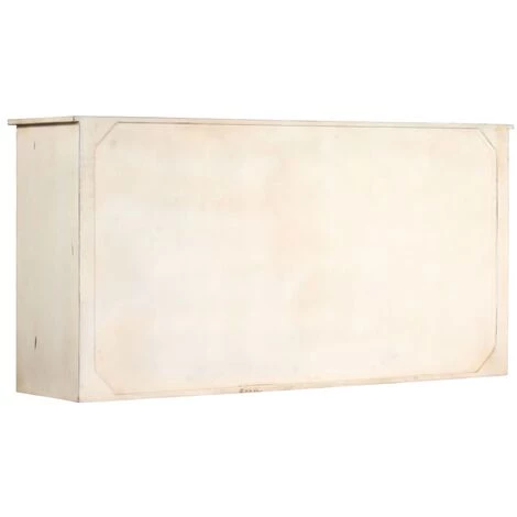 Buffet Bois De Manguier Massif 160x40x80 Cm Blanc VidaXL 3 Buffet Bois De Manguier Massif 160x40x80 Cm Blanc VidaXL – Image 3