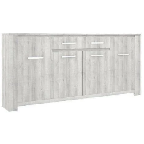 AZURA HOME DESIGN Buffet JORK 220cm Gris Cérusé - Gris 1 AZURA HOME DESIGN Buffet JORK 220cm Gris Cérusé - Gris