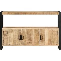 VidaXL Armoire Latérale 120x30x75 Cm Bois De Manguier Solide - Brun 6 VidaXL Armoire Latérale 120x30x75 Cm Bois De Manguier Solide - Brun -Buffet et enfilade Soldes 13496413 2