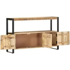 VidaXL Armoire Latérale 120x30x75 Cm Bois De Manguier Solide - Brun 8 VidaXL Armoire Latérale 120x30x75 Cm Bois De Manguier Solide - Brun -Buffet et enfilade Soldes 13496413 4