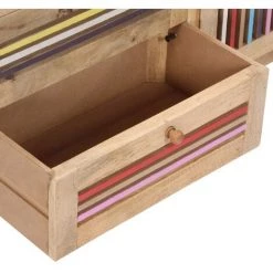 VidaXL Buffet Bois De Manguier Massif 100x30x75 Cm - Brun 9 VidaXL Buffet Bois De Manguier Massif 100x30x75 Cm - Brun -Buffet et enfilade Soldes 13602496 5