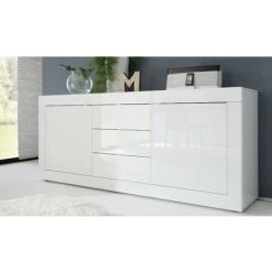 AZURA HOME DESIGN Buffet BASIC 210cm Blanc - Blanc