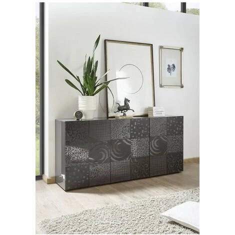 AZURA HOME DESIGN Buffet 3 Portes MIREL Anthracite 1 AZURA HOME DESIGN Buffet 3 Portes MIREL Anthracite