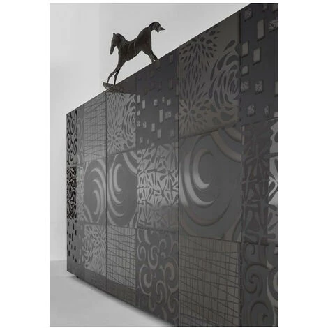 AZURA HOME DESIGN Buffet 3 Portes MIREL Anthracite 3 AZURA HOME DESIGN Buffet 3 Portes MIREL Anthracite – Image 3