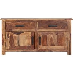 VidaXL Buffet 100 X 30 X 50 Cm Bois Massif De Sesham - Brun -Buffet et enfilade Soldes 13804038 3