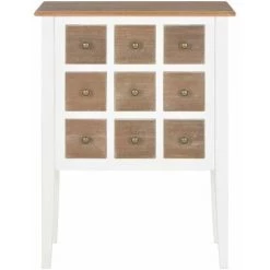 VidaXL Buffet Blanc 54 X 30 X 80 Cm Bois Massif - Blanc -Buffet et enfilade Soldes 13875275 3