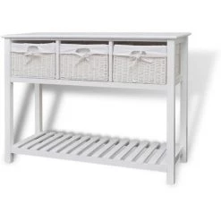VIDAXL Buffet De Rangement Blanc - Blanc