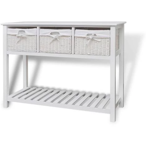 VIDAXL Buffet De Rangement Blanc - Blanc 1 VIDAXL Buffet De Rangement Blanc - Blanc