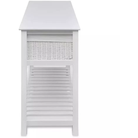 VIDAXL Buffet De Rangement Blanc - Blanc 4 VIDAXL Buffet De Rangement Blanc - Blanc – Image 4