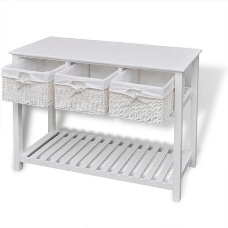 VIDAXL Buffet De Rangement Blanc - Blanc 5 VIDAXL Buffet De Rangement Blanc - Blanc – Image 5
