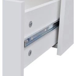 VIDAXL Buffet Avec 4 Tiroirs 60 X 30,5 X 71 Cm Blanc - Blanc -Buffet et enfilade Soldes 14076231 5