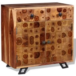 VIDAXL Buffet Bois Massif De Sesham 65 X 35 X 65 Cm - Brun -Buffet et enfilade Soldes 14076792 4