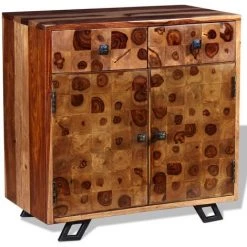VIDAXL Buffet Bois Massif De Sesham 65 X 35 X 65 Cm - Brun -Buffet et enfilade Soldes 14076792 5