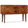 VIDAXL Buffet Bois Massif Avec Finition En Bois De Sesham 120x30x75 Cm - Brun