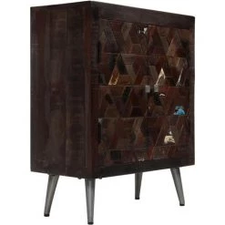 VIDAXL Buffet Bois De Récupération Solide 60 X 30 X 76 Cm - Brun - Armoires Et Meubles De Rangement - Buffets Et Bahuts - Brun - Brun 8 VIDAXL Buffet Bois De Récupération Solide 60 X 30 X 76 Cm - Brun - Armoires Et Meubles De Rangement - Buffets Et Bahuts - Brun - Brun -Buffet et enfilade Soldes 14077636 4