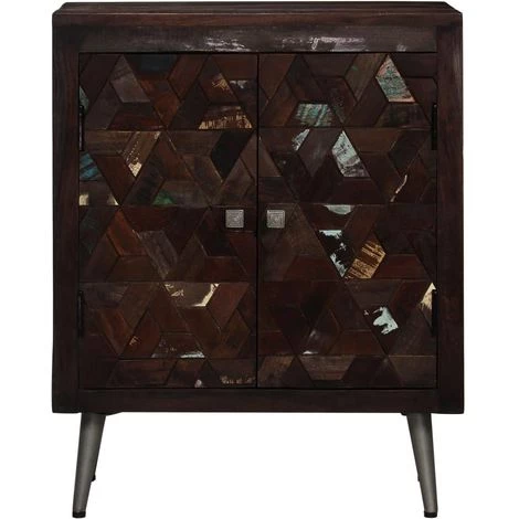 VIDAXL Buffet Bois De Récupération Solide 60 X 30 X 76 Cm - Brun - Armoires Et Meubles De Rangement - Buffets Et Bahuts - Brun - Brun 5 VIDAXL Buffet Bois De Récupération Solide 60 X 30 X 76 Cm - Brun - Armoires Et Meubles De Rangement - Buffets Et Bahuts - Brun - Brun – Image 5