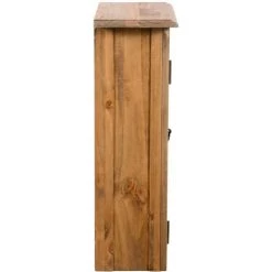 VIDAXL Armoire Latérale De Salle De Bain Pin Recyclé Massif 42x23x70cm - Brun - Armoires Et Meubles De Rangement - Buffets Et Bahuts - Brun - Brun -Buffet et enfilade Soldes 14077695 4