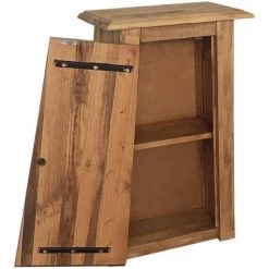 VIDAXL Armoire Latérale De Salle De Bain Pin Recyclé Massif 42x23x70cm - Brun - Armoires Et Meubles De Rangement - Buffets Et Bahuts - Brun - Brun -Buffet et enfilade Soldes 14077695 5