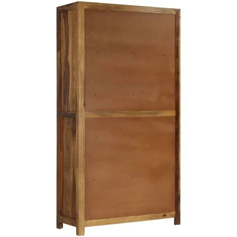 VIDAXL Buffet Bois De Sesham Massif 90 X 40 X 175 Cm - Brun - Armoires Et Meubles De Rangement - Buffets Et Bahuts - Brun - Brun 4 VIDAXL Buffet Bois De Sesham Massif 90 X 40 X 175 Cm - Brun - Armoires Et Meubles De Rangement - Buffets Et Bahuts - Brun - Brun – Image 4