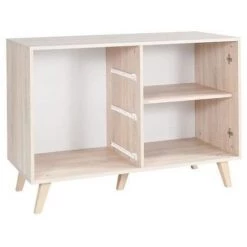 PRICE FACTORY Buffet, Enfilade, Bahut Petit Modèle MALMO. Meuble Design Type SCANDINAVE. Effet Ultra Tendance Pour Votre Salon. - Gris -Buffet et enfilade Soldes 14343060 3