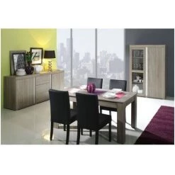 PRICE FACTORY Buffet, Bahut, Enfilade AVIGNON Deux Portes, Trois Tiroirs. Coloris Sonoma Et Blanc. Meuble Design Pour Salon, Salle à Manger. - Marron 5 PRICE FACTORY Buffet, Bahut, Enfilade AVIGNON Deux Portes, Trois Tiroirs. Coloris Sonoma Et Blanc. Meuble Design Pour Salon, Salle à Manger. - Marron -Buffet et enfilade Soldes 14343159 3