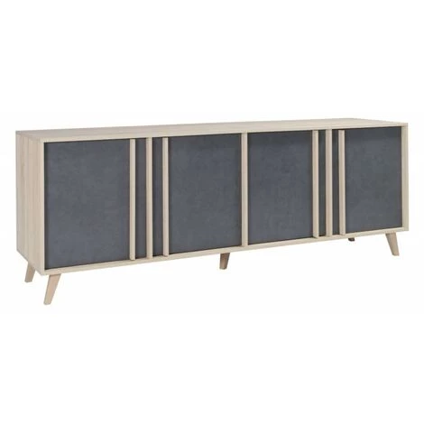 PRICE FACTORY Buffet, Enfilade, Bahut Grand Modèle MALMO. Meuble Design Type SCANDINAVE. Effet Ultra Tendance Pour Votre Salon - Marron 1 PRICE FACTORY Buffet, Enfilade, Bahut Grand Modèle MALMO. Meuble Design Type SCANDINAVE. Effet Ultra Tendance Pour Votre Salon - Marron