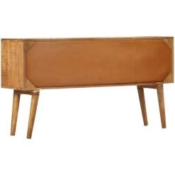 Buffet Avec Motif Imprimé Bois De Manguier Massif 130x30x70 Cm VidaXL 8 Buffet Avec Motif Imprimé Bois De Manguier Massif 130x30x70 Cm VidaXL -Buffet et enfilade Soldes 14605354 4