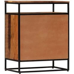 VidaXL Armoire Latérale 60x35x76 Cm Bois Récupération Massif Et Acier - Brun 6 VidaXL Armoire Latérale 60x35x76 Cm Bois Récupération Massif Et Acier - Brun -Buffet et enfilade Soldes 14647790 2